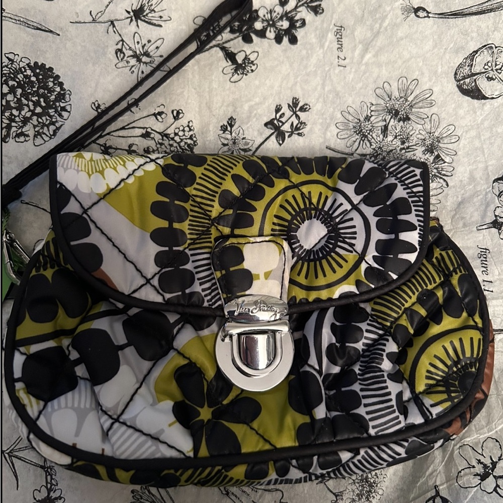 Vera Bradley Puffy Wristlet Wallet in Retired Cocoa Moss